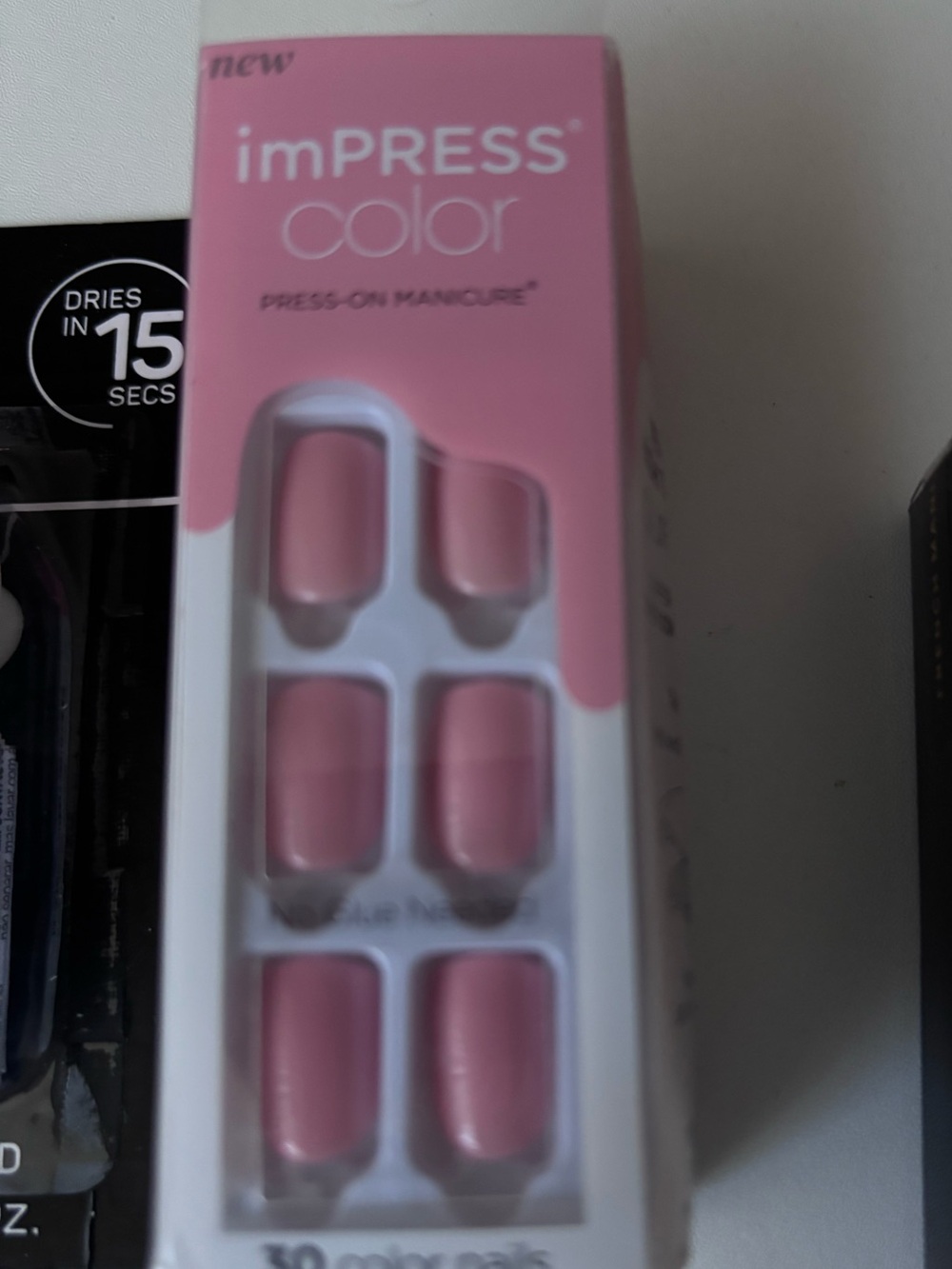 These are KISS imPRESS Color Press-On Nails and tip glue - Picture 6 of 7
